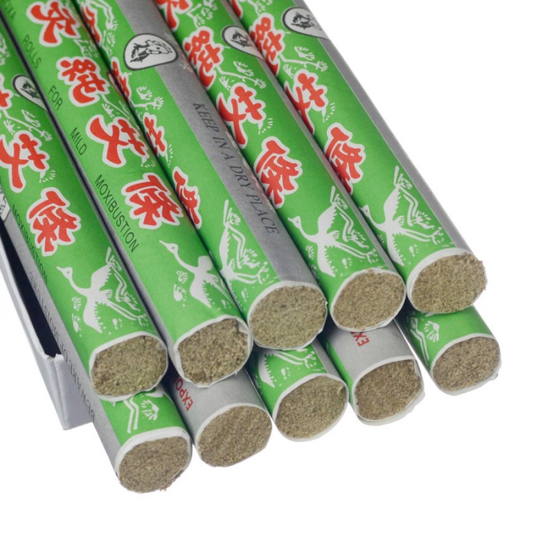 Moxa Sticks (smoke)  艾条 有烟   华佗牌  10支/盒