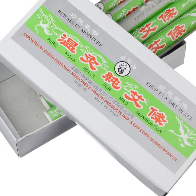 Moxa Sticks (smoke)  艾条 有烟   华佗牌  10支/盒